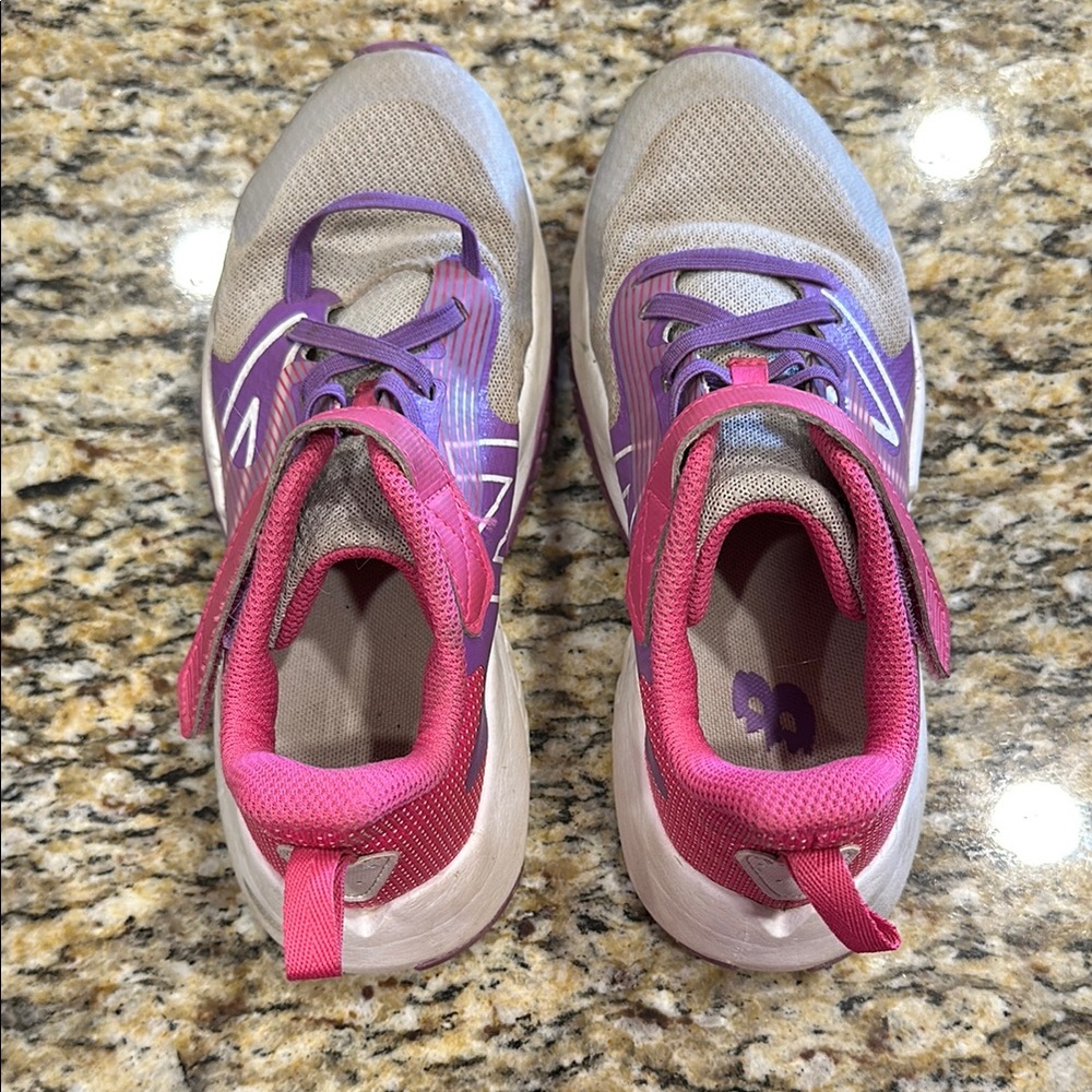 Gray and Pink Athletic Shoes